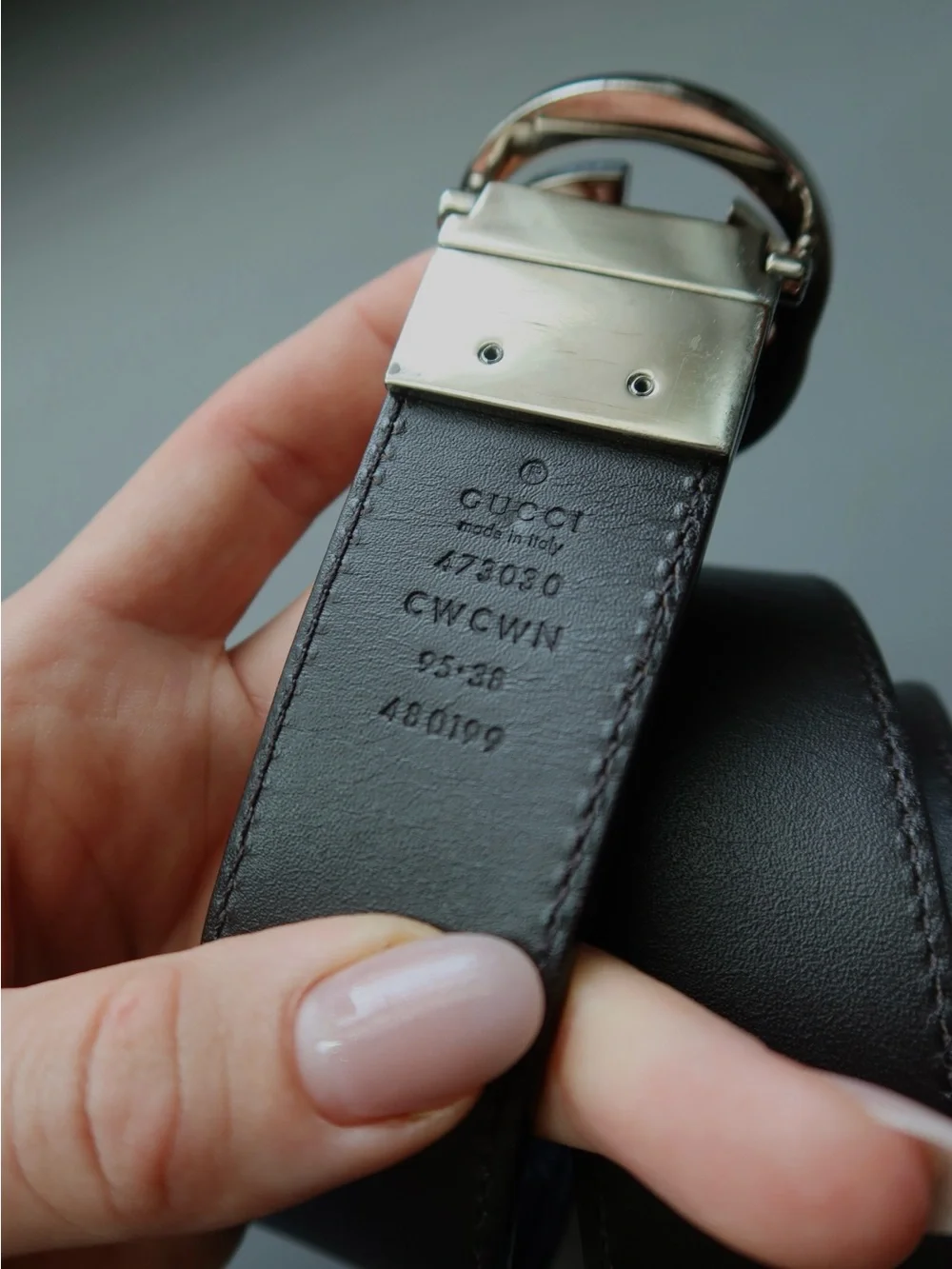 Gucci Reversible Leather Belt Interlocking G – Black/Brown 95/38